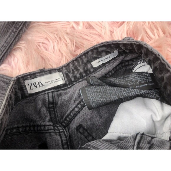 Zara The 90's Mom Fit Black Jeans - Picture 3 of 4